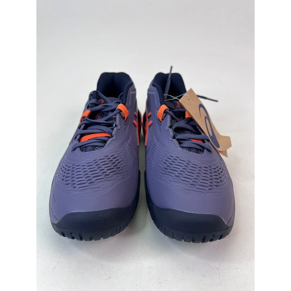 ASICS GEL Resolution X Tennis Shoes Greyish Purple / Nova Orange Men's 6.5 - Image 4 of 4
