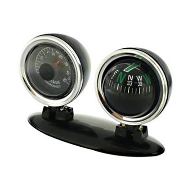 Dashboard Guide Ball With Integrated Compasses Thermometers For Vehicles Truck
