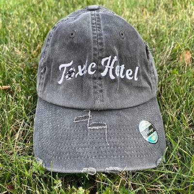 KB Ethos Toxic Hotel Gray Baseball Cap Hat StrapBack One Size Fits All Vintage