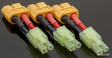  3 Mini-Tamiya Male to Female XT60 Turnigy Adapters - AirSoft Configuration