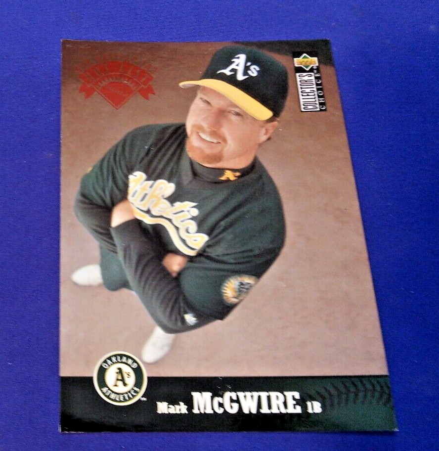 1997 COLLECTOR'S CHOICE UPPER DECK  5X7 JUMBO GRIFFEY HOT LIST MARK MCGWIRE 330