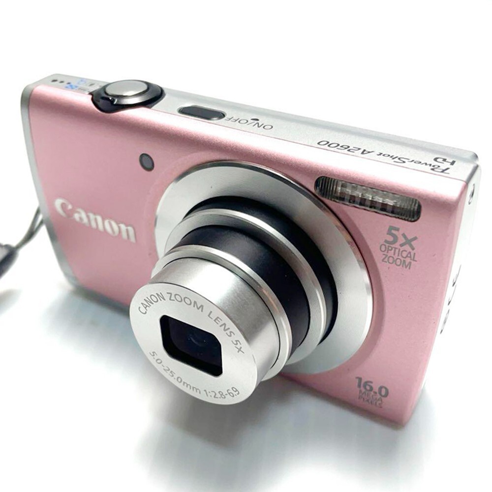 Canon PowerShot A2600 Pink Digital Camera 16.0MP 5x Optical Canon PowerShot A2600 Pink Digital Camera 16.0MP 5x Optical