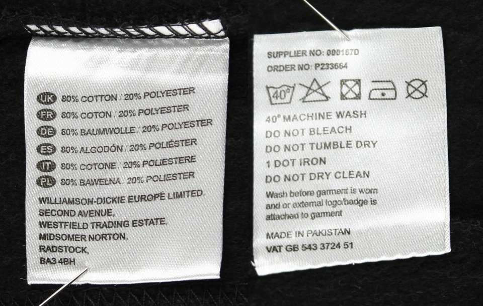 Sudadera con capucha de peso medio Dickies para hombre cremallera completa dos tonos ropa exterior polar chaqueta con capucha Foto 3 de 4