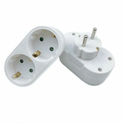 Doppelstecker 3-fach Steckdosen Mehrfachstecker Adapter Steckdosenverteiler DE - Bild 10 von 12