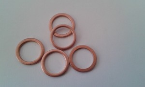 3 piezas de cobre anillo obturador junta cobre 17x21x1,5 mm din 7603 forma a