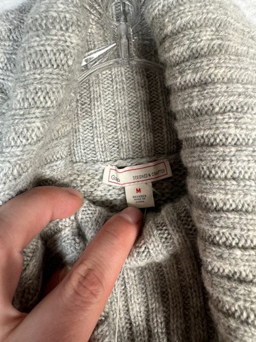 NEW - GAP Maglione Maglia Pescatore Girocollo Lana di Agnello - Donna Medium - Foto 5 di 16