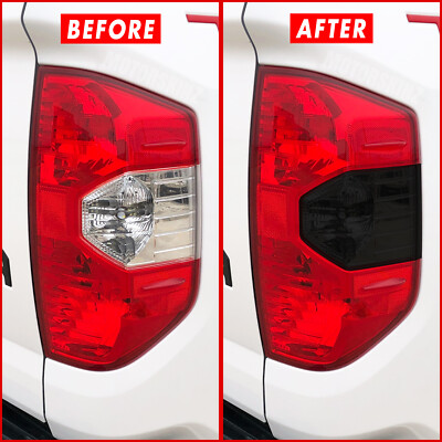FOR 14-21 Toyota Tundra Reverse Light SMOKE Precut Vinyl Tint Overlays