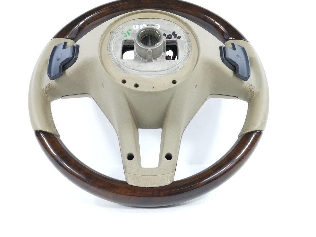 12-17 MERCEDES W218 CLS STEERING WHEEL WOOD PADDLE SHIFT