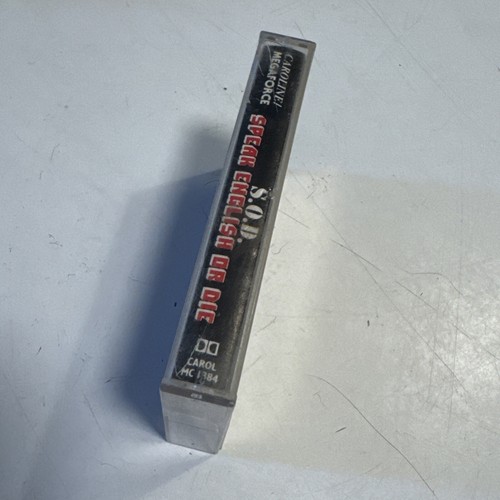 S.O.D. Stormtroopers Of Death "Speak English Or Die" Cassette Caroline Megaforce - Picture 3 of 5