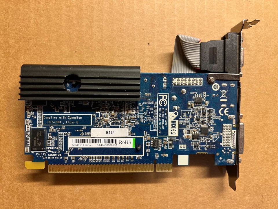 NVIDIA HD5450 299-1E164-701SA 1G DDR3 PCI-E HDMI DVI VGA VIDEO CARD B2-1(7) - Image 3 of 3