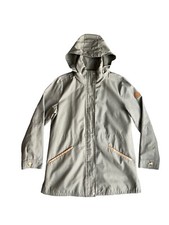 Lauren Ralph Lauren Jacket Women s Medium Hooded Field Utility Coat Light Gray