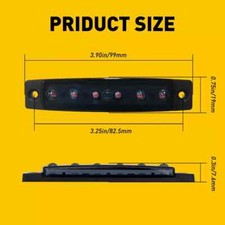 10x LED Side Marker Amber Red Lights Clearance Light Truck Trailer RV Waterproof
