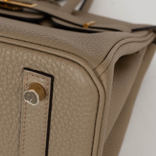 71355 auth HERMES Beige Marfa Togo leather BIRKIN 30 Bag Ghw - Picture 10 of 12