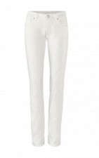 CAbi 5171 Slim Boyfriend white stretch denim jean size 0 109