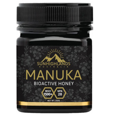 Sunhighlands Australia New Manuka Honey MGO 1500+ 250g 100% Pure Honey