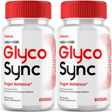 (2 Pack) Glyco Sync Advance Blood Balance Support Natural  Glyco (120 Capsules)