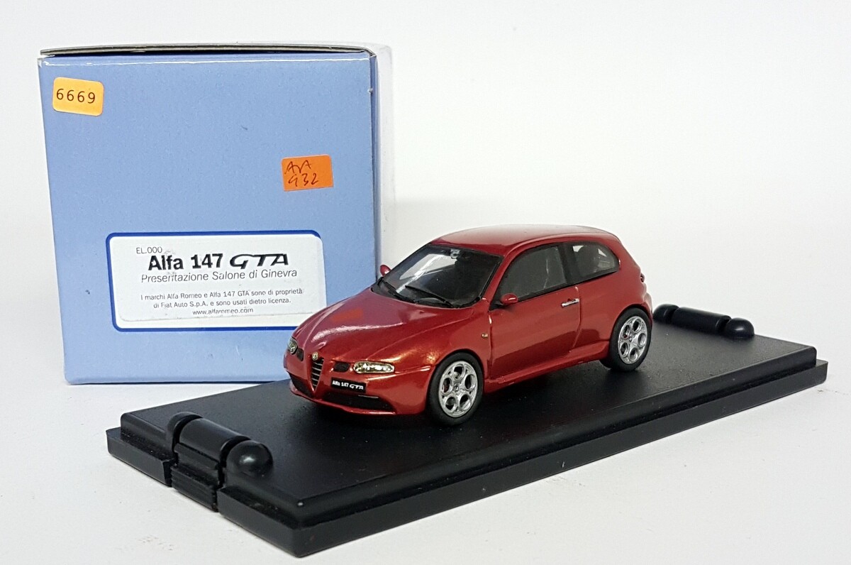 ミニカー Racing43 Alfa Romeo 147GTA Elite Racing43 1/43 Scale Resin - EL000 Alfa 147 GTA Ginevra