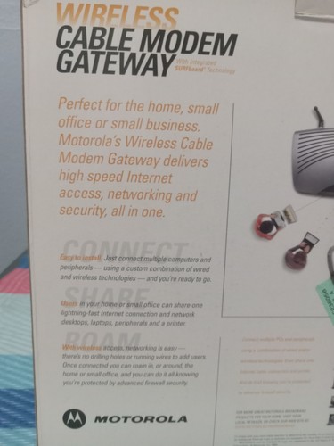 Motorola Wireless Cable Modem Gateway - SBG1000 - Afbeelding 5 van 6