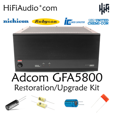 Adcom GFA-5800 amplifier restoration recap upgrade kit fix repair