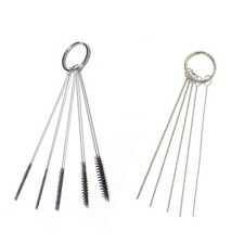 Motorcycle Carburetor Dirt Jet Remove 5 Cleaning Needles + Brushes Tools Kit