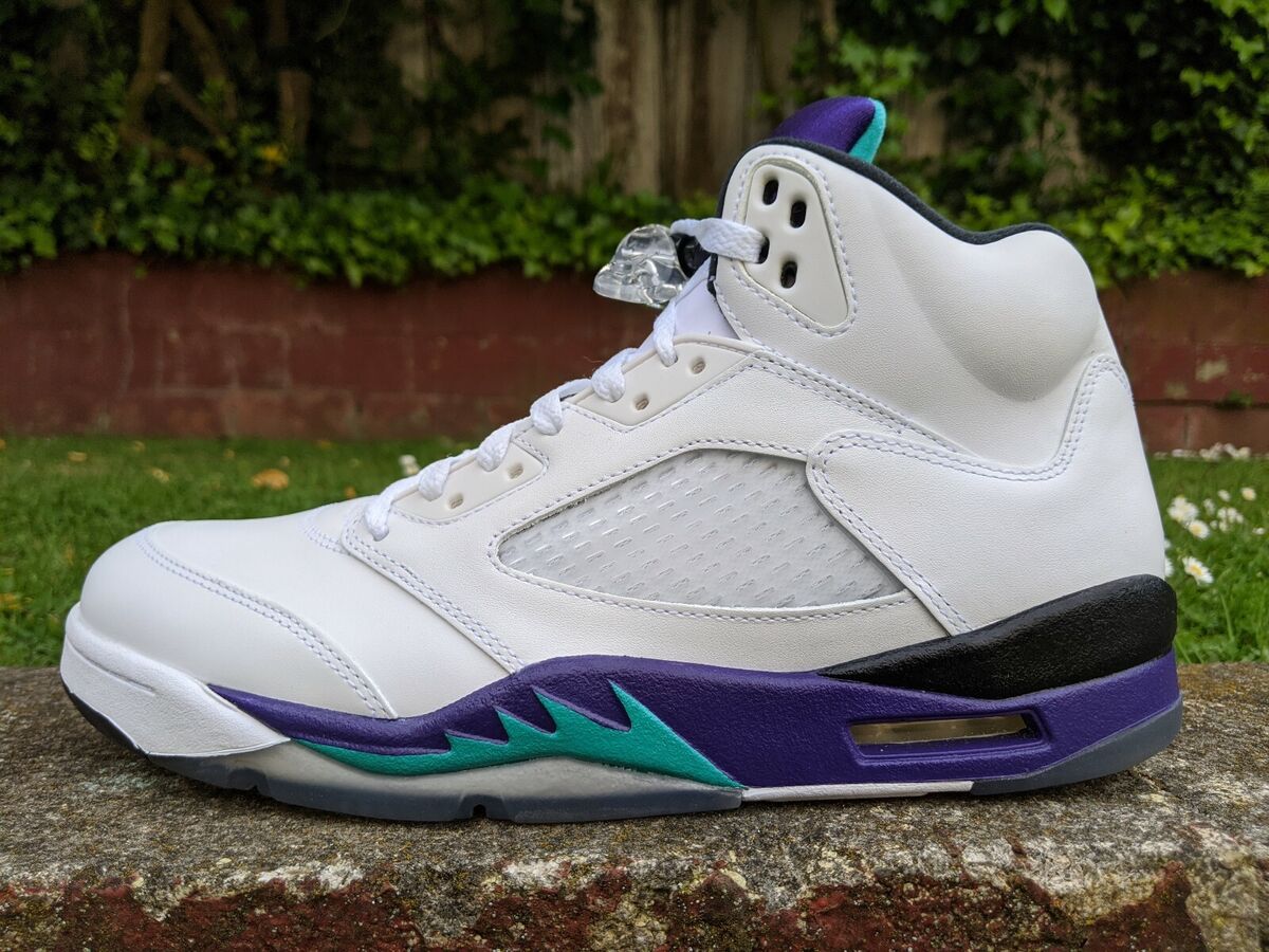 DS NIKE AIR JORDAN 5 V GRAPE 2013 FRESH PRINCE sz 9.5 iv xi DS NIKE AIR JORDAN 5 V GRAPE 2013 FRESH PRINCE sz 9.5 iv xi