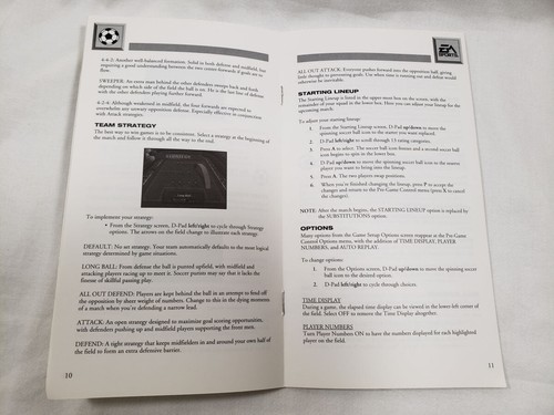 to complete FIFA International Soccer 3DO Instruction Manual AUTHENTIC original - Picture 6 of 8