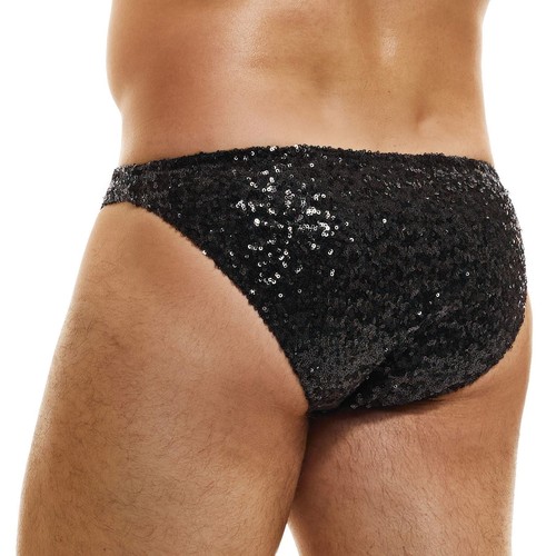 Modus Vivendi Sequins Low Cut Brief mens underwear bikini male micro slip shiny - Picture 3 of 3