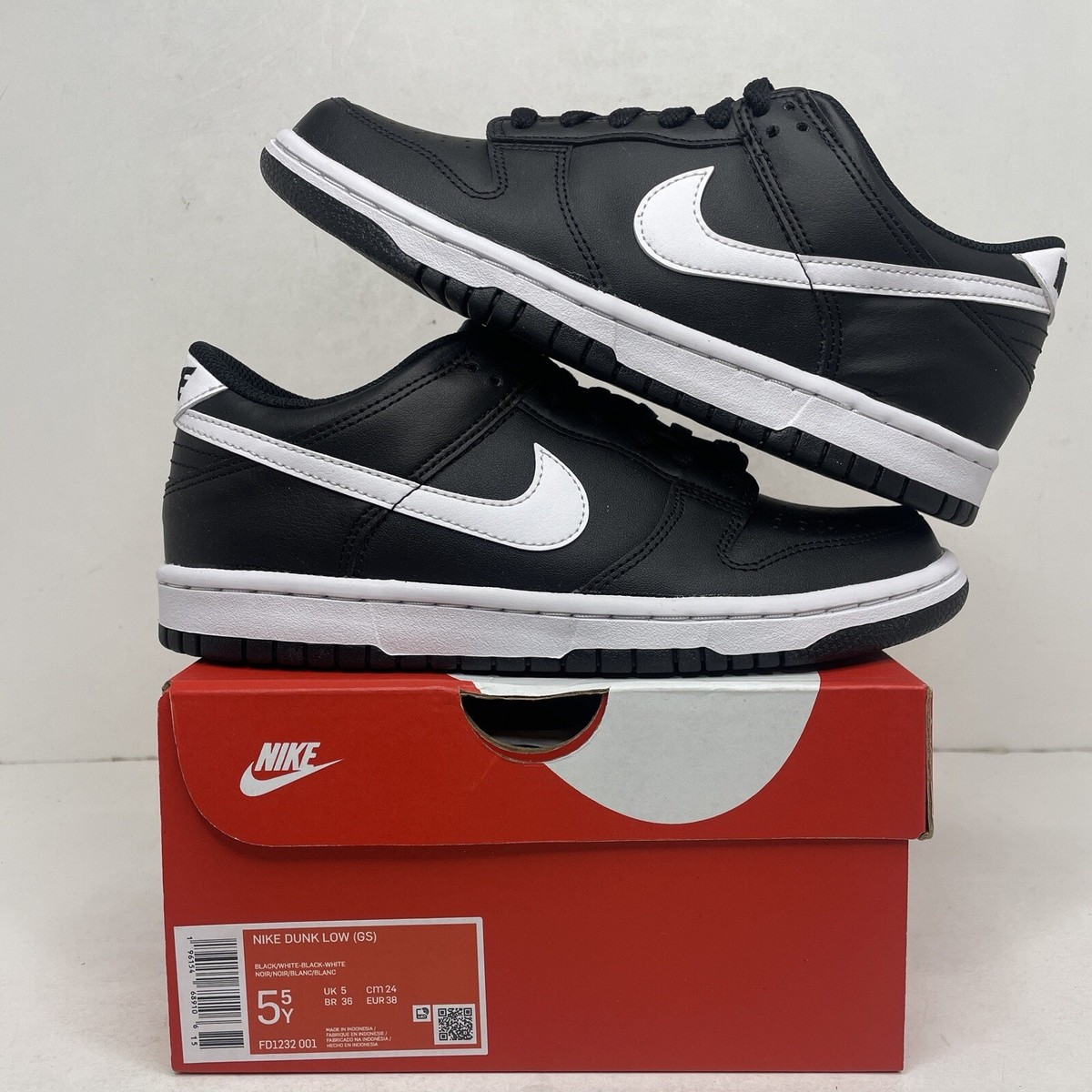 Nike Dunk Low Retro GS White Black “Panda 2.0”Shoes FD1232