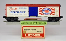 LIONEL 3-RAIL O #7703 BNTX BEECH-NUT CHEWING TOBACCO BOX CAR 6-7703 USA MADE NIB