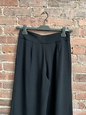Vintage Krizia Women's Wide Leg Pants, Sz 40, Black Italy | eBay