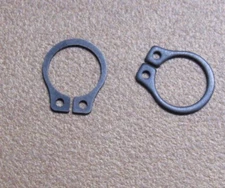 External Retainting Snap Ring Black Spring Steel (71 pcs) 1/4 " USA .25"