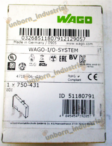 Modulo I/O WAGO 750-431 Nuovo, Per Automazione Industriale