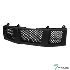 Topline For 2004-2007 Nissan Titanarmada Mesh Front Bumper Grille - Matte Black