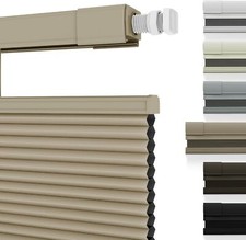 CUSTOM Made Cordless Cellular Shades No Drill Top Down Bottom Up Honeycomb Shade