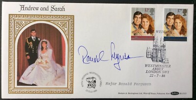 Brides Father, RON FERGUSON Signed Royal Wedding FDC
