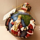 Authentic Christopher Radko “Around the Globe” Santas Resin Christmas Ornament — photo 3