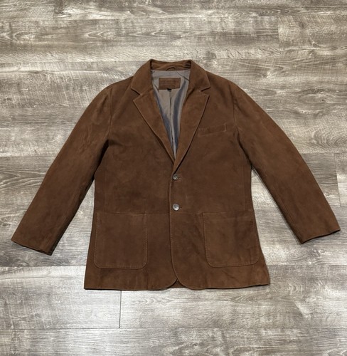 Golden Bear Jacke Herren mittelbraun Wildleder Leder Blazer Sport Mantel Freizeit elegant