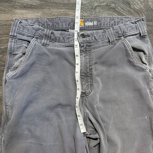 Carhartt Rugged Flex Work Pants 34x34 Gravel Gray 102291 Relaxed Fit Utility - Picture 7 of 11