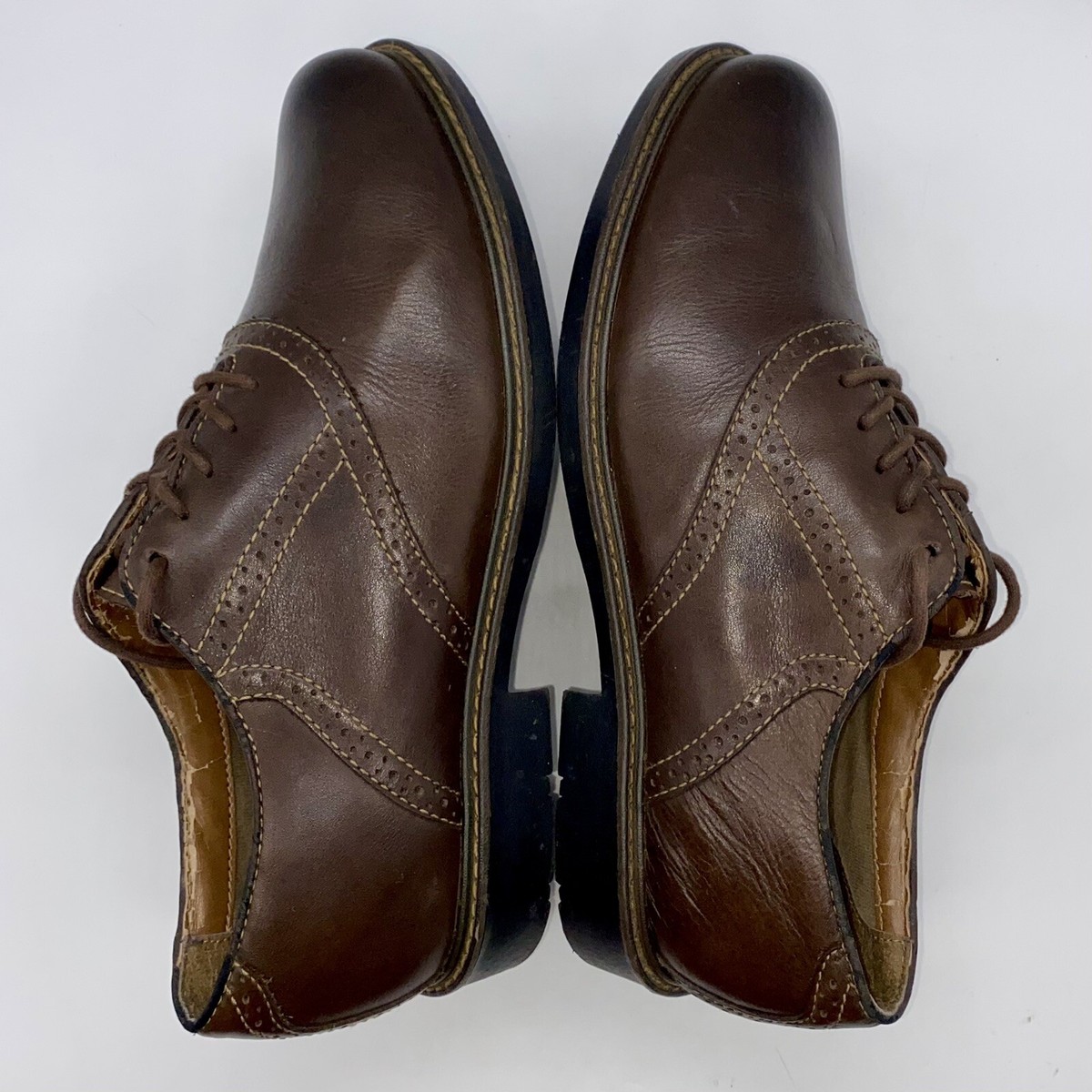 Bass Lex Men Casual Oxford‎ Shoes 8.5 Wide Work Office Brown Leather Men main image 2