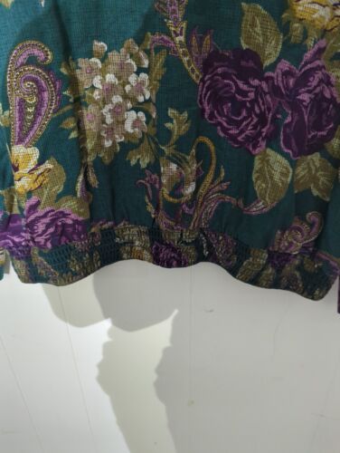 Alfred Dunner Vintage Floral and Paisley Pattern Women's Blouse - Size 16 #E - Picture 3 of 5