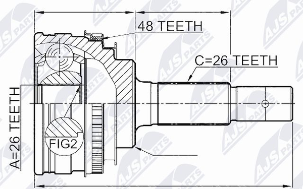 NPZ-TY-003 NTY Gelenksatz, Antriebswelle FüR Lexus,Toyota-image