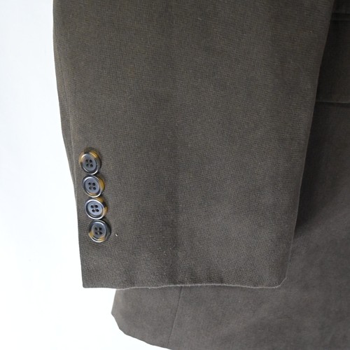Andrew Fezza 46R Dark Brown Sueded 2Btn Blazer Jacket Sport Coat - Picture 5 of 8