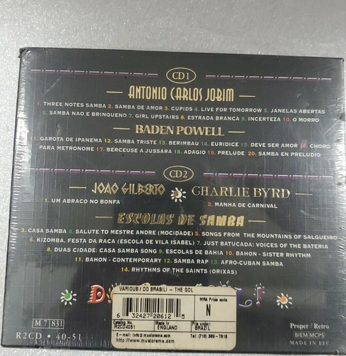 Do Brasil!-Gold Collection 2 CD SET. IMPORT. Various Artist.New & FACTORY SEALED - Picture 2 of 10