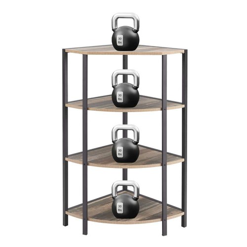 Tileon Pantry Organizer 31" H X 13" W, 4-Tier Corner Open Shelf for Living Room - Picture 2 of 6