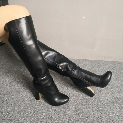 side zip knee high boots