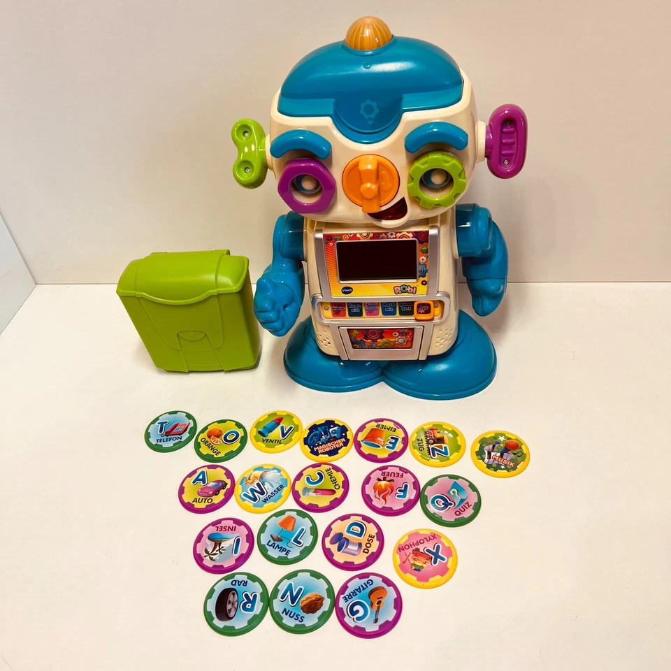 VTech - Robi - Roboter mit 19 Chips und vielen Funktionen - 31 cm hoch - GUT - Bild 2 von 4