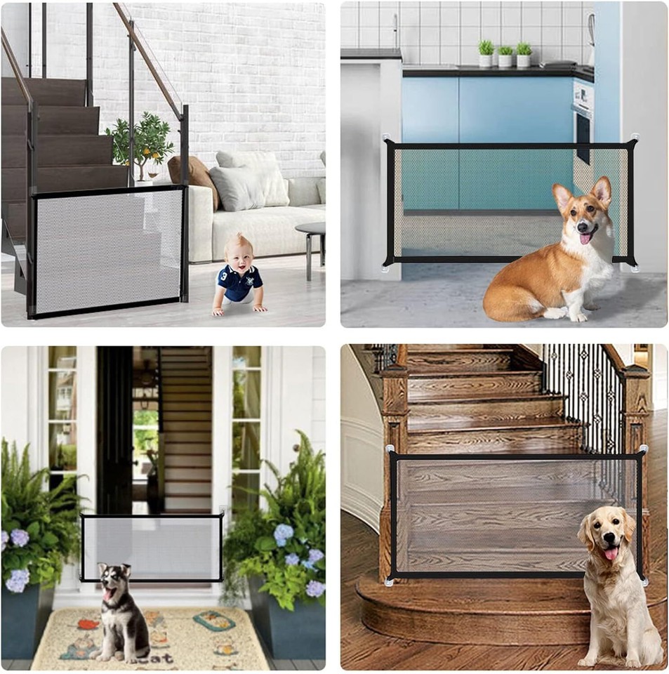 Pet isolation Mesh No Drilling Safety Fences Net Portable Dog Cat Stair