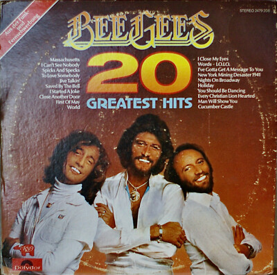 BEE GEES: 20 Greatest Hits-NM1978 2LP PHILIPPINES IMPORT