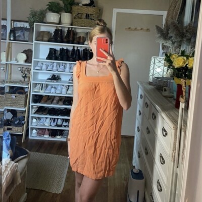 Loft square neck ribbed light orange dress size small | eBay Loft square neck ribbed light orange dress size small | eBay