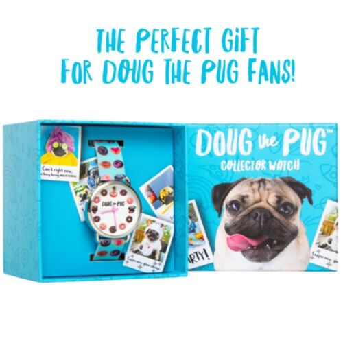 Mighy Mojo Doug The Pug Collector Watch Dog Lovers Unisex Analog Limited Edition - Picture 4 of 4